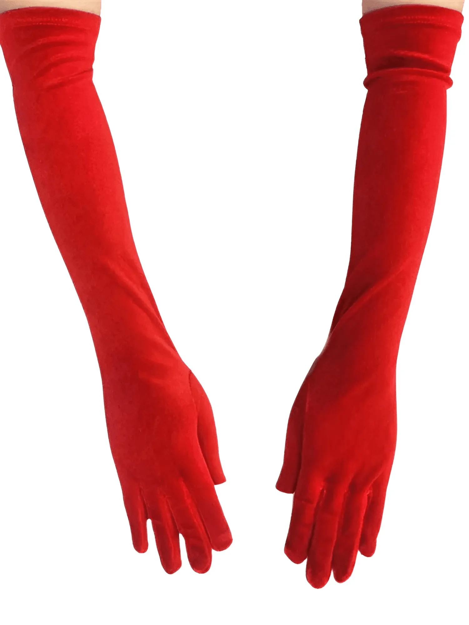 Long Velvet Dinner Dress Gloves For Women