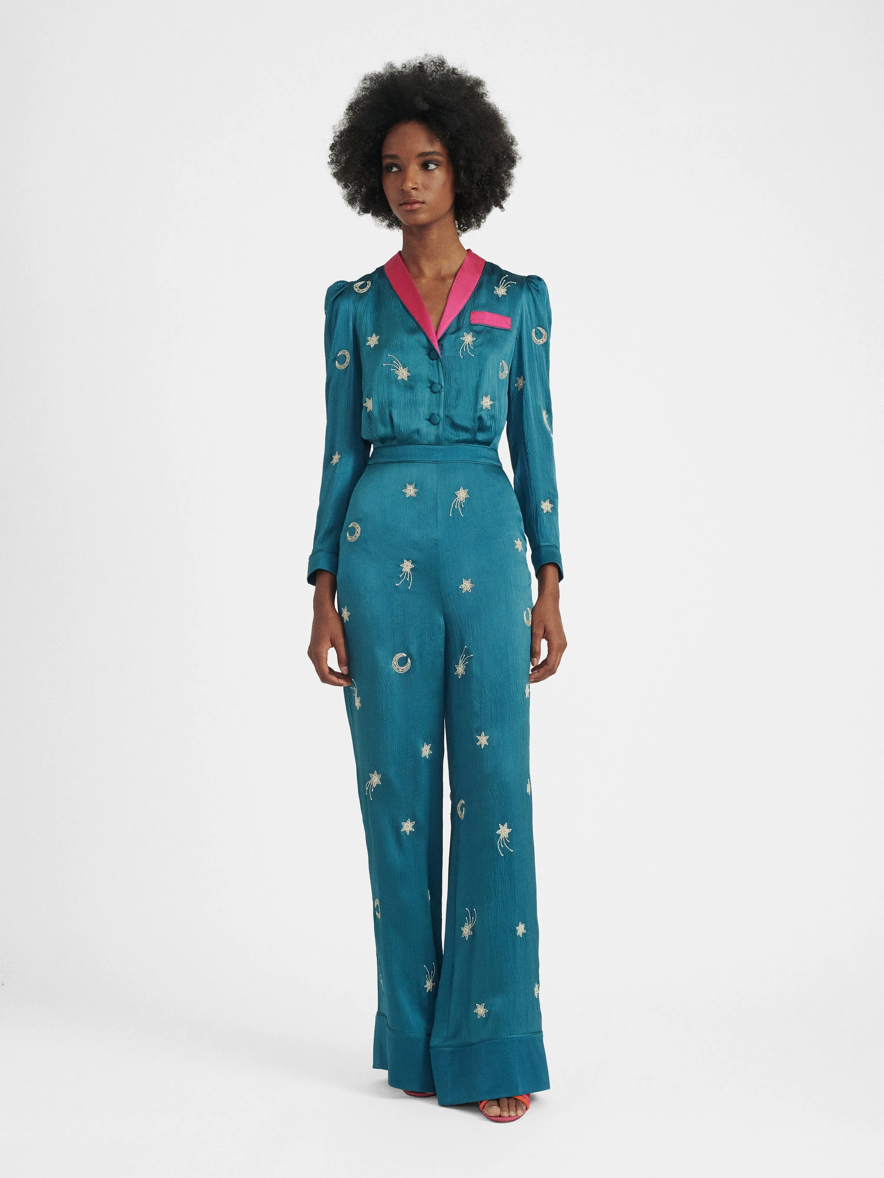 Lulu Jumpsuit in Cosmic Atlantic