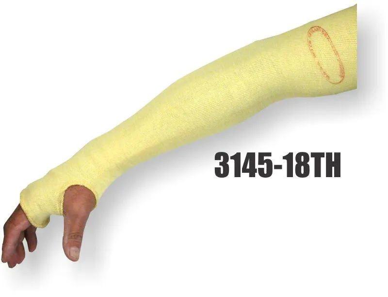 Majestic 3145-18TH 18" 2- Ply Cut & Heat Resistant Sleeves Kevlar, with Thumb Hole (Two Dozen)