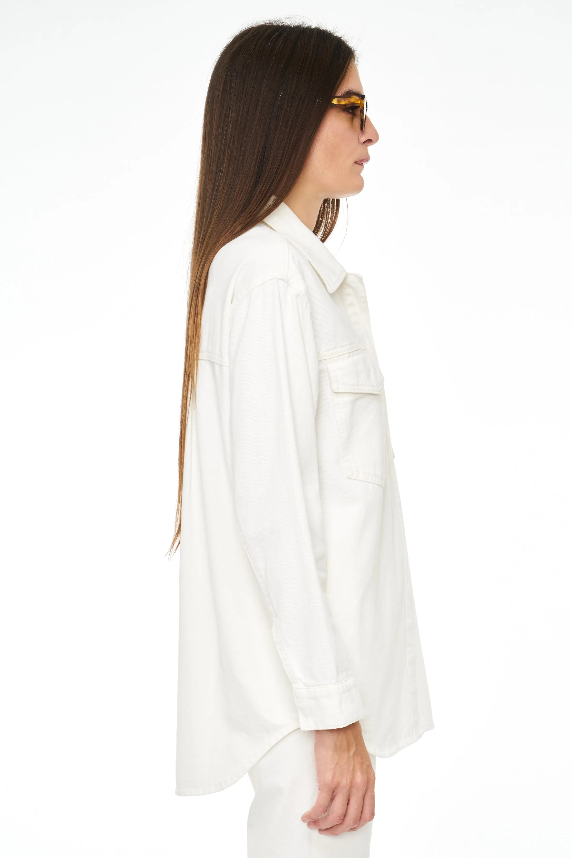 Mandy Oversized Shacket - Macadamia