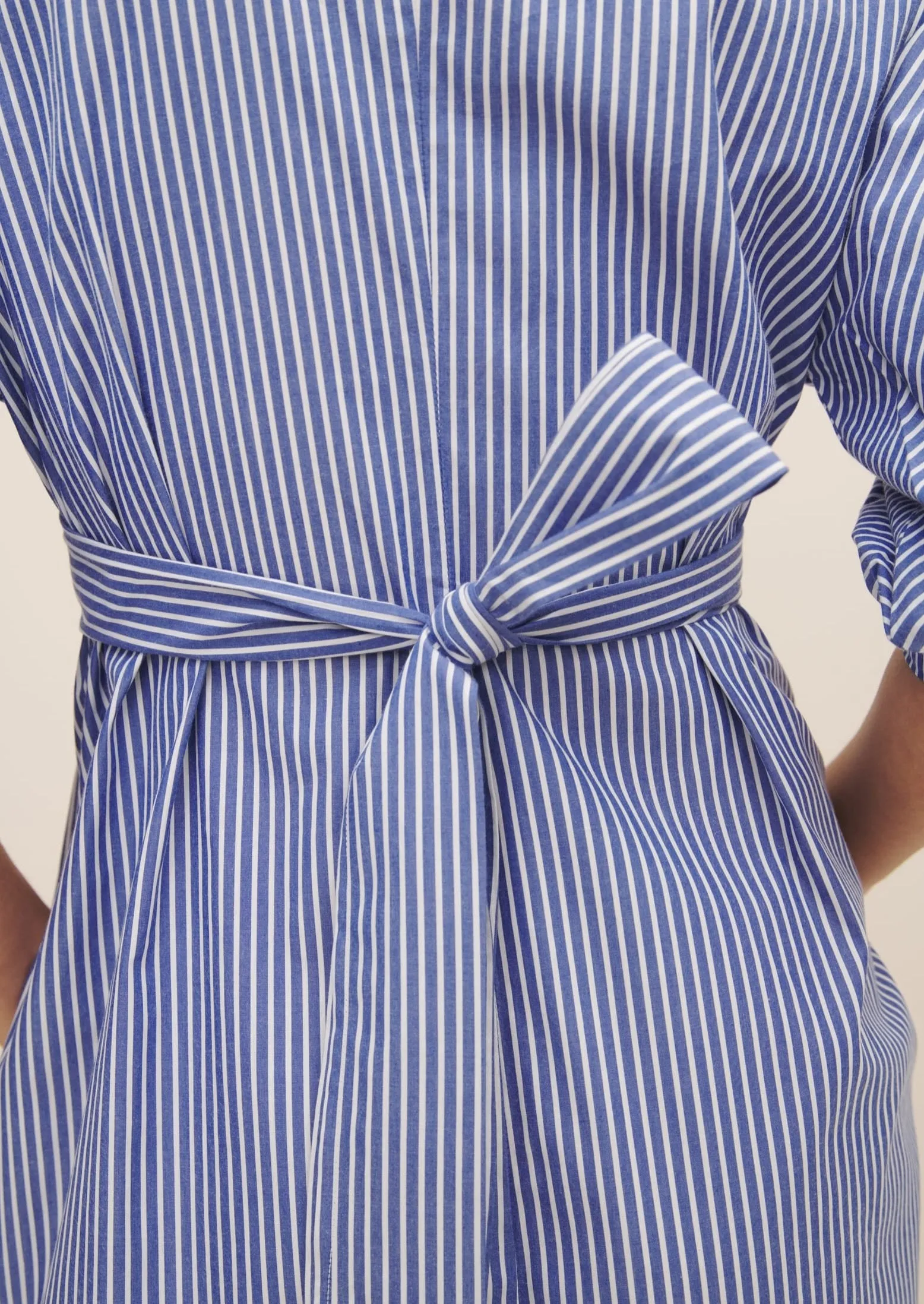 Marta Dress, Blue Stripe