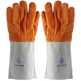 Matfer Oven Gloves Leather 7'' Forearm Portection