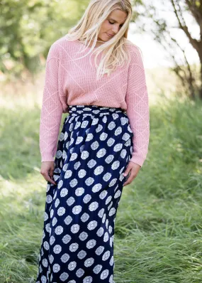 Medallion Print Maxi Skirt