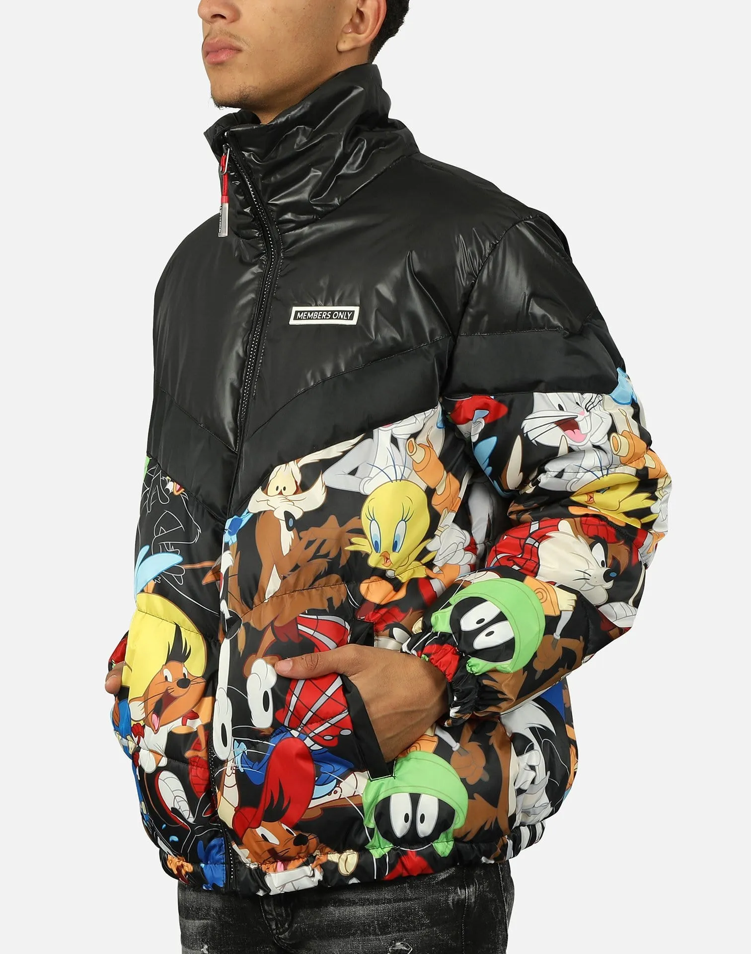 Members Only LOONEY TUNES CHEVY BLOCKING JACKET