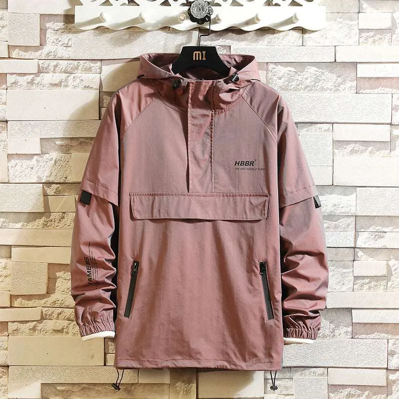 Men's Cotton Shell Pullover Jacket