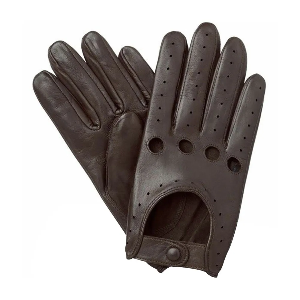 Men's Driving Leather Gloves 4 Hole