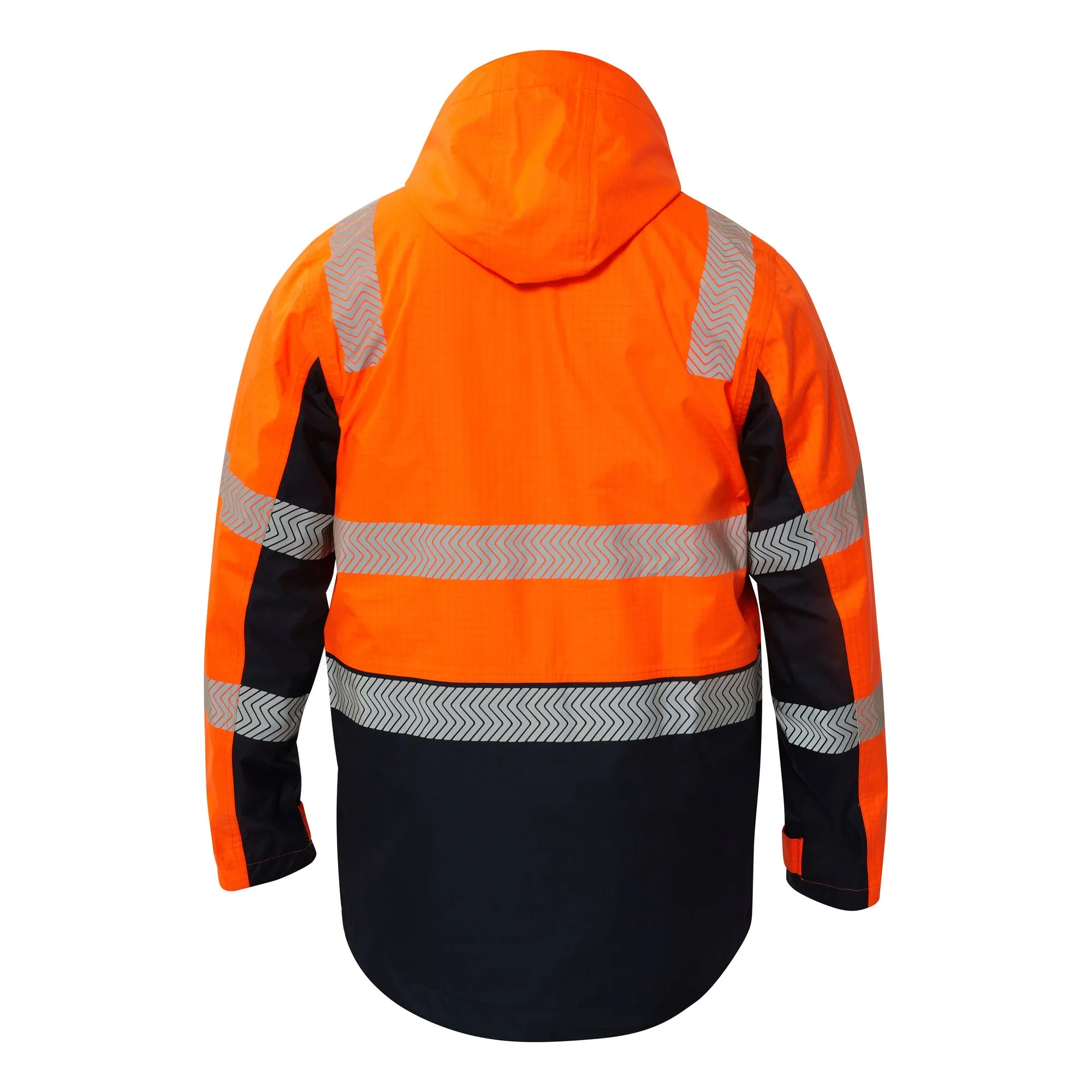 Mens Hi Vis HRC 2 Inherent 3 in 1 Wet Weather Jacket with Reflective Tape (NC-FJV032)