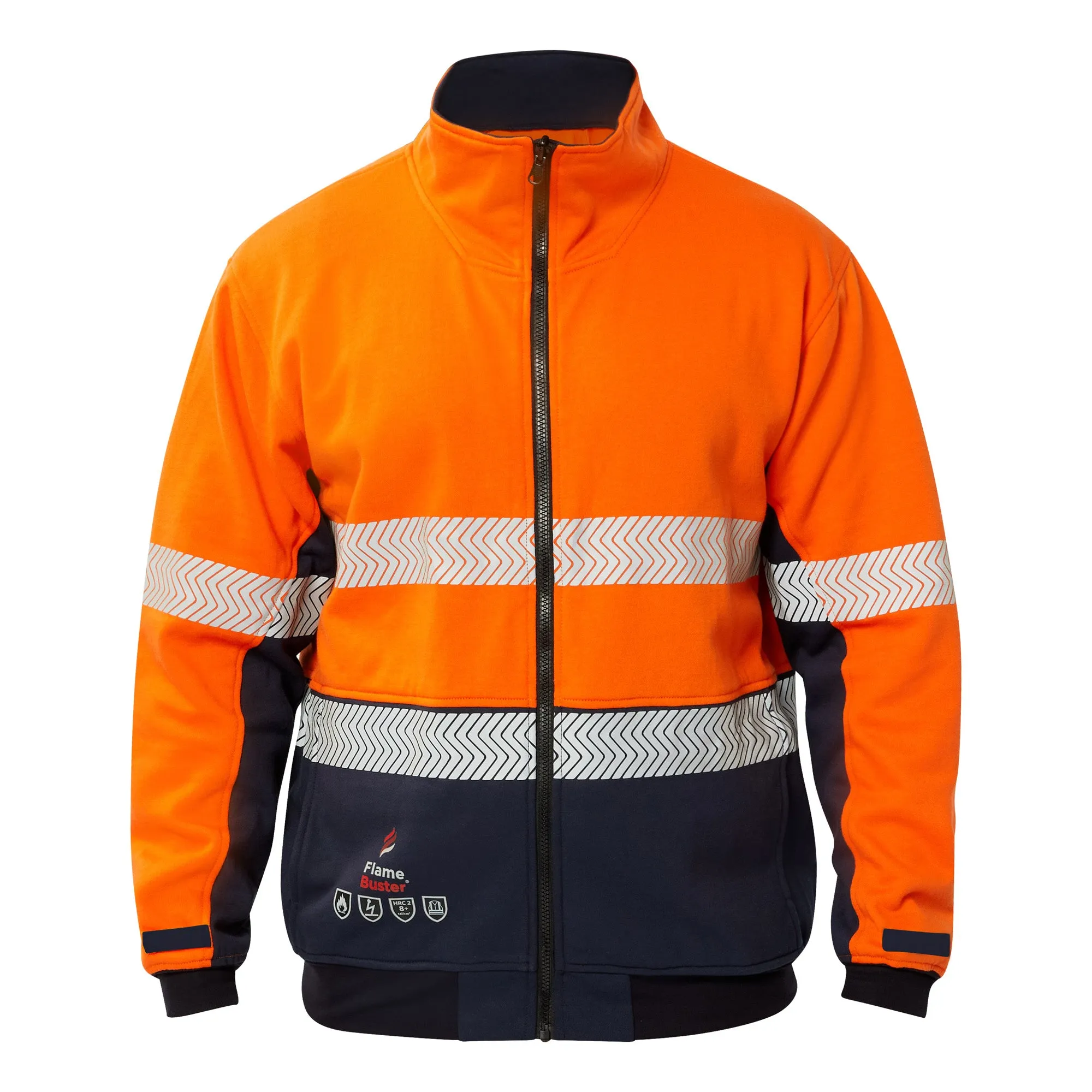 Mens Hi Vis HRC 2 Inherent 3 in 1 Wet Weather Jacket with Reflective Tape (NC-FJV032)