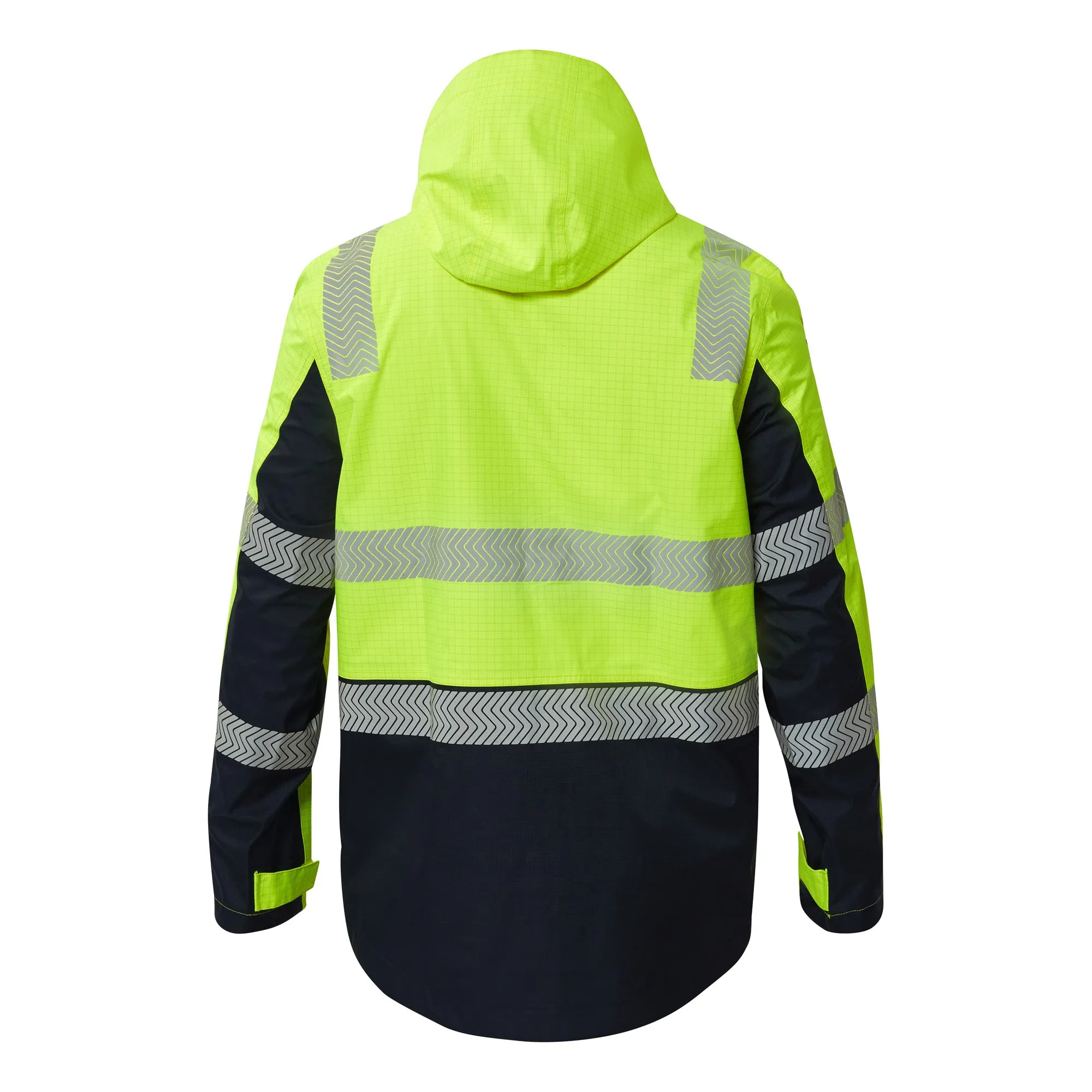 Mens Hi Vis HRC 2 Inherent 3 in 1 Wet Weather Jacket with Reflective Tape (NC-FJV032)