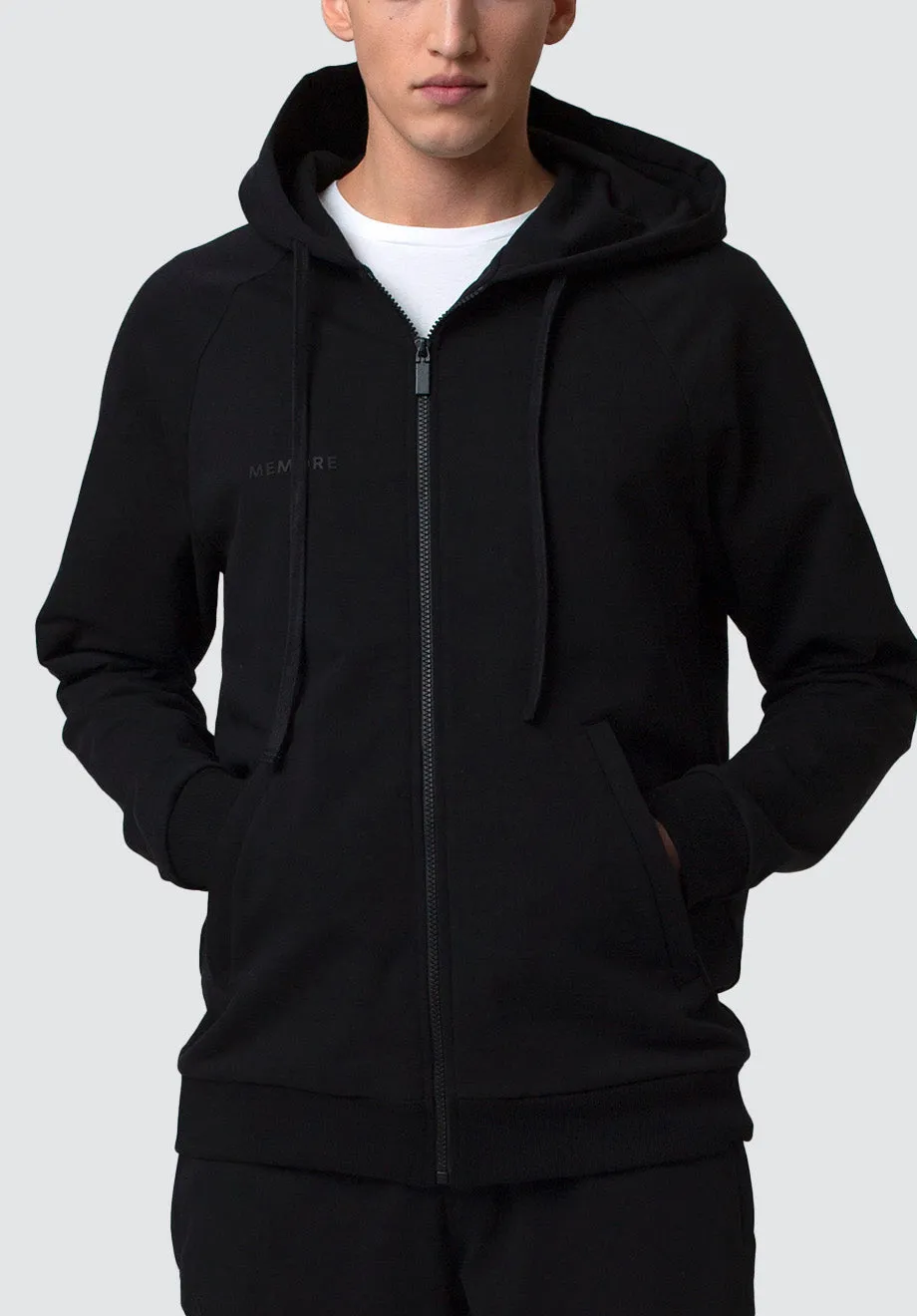 Men's Zipped Hoodie Memore | Black