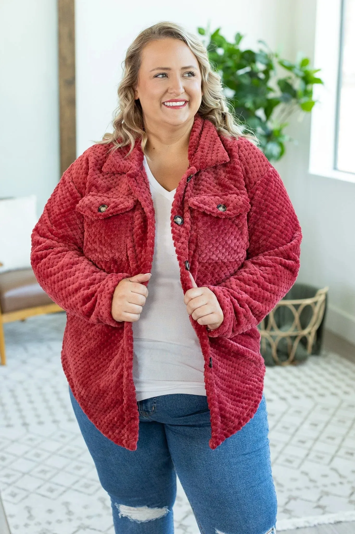 Mulberry The Coziest  Fleece Shacket