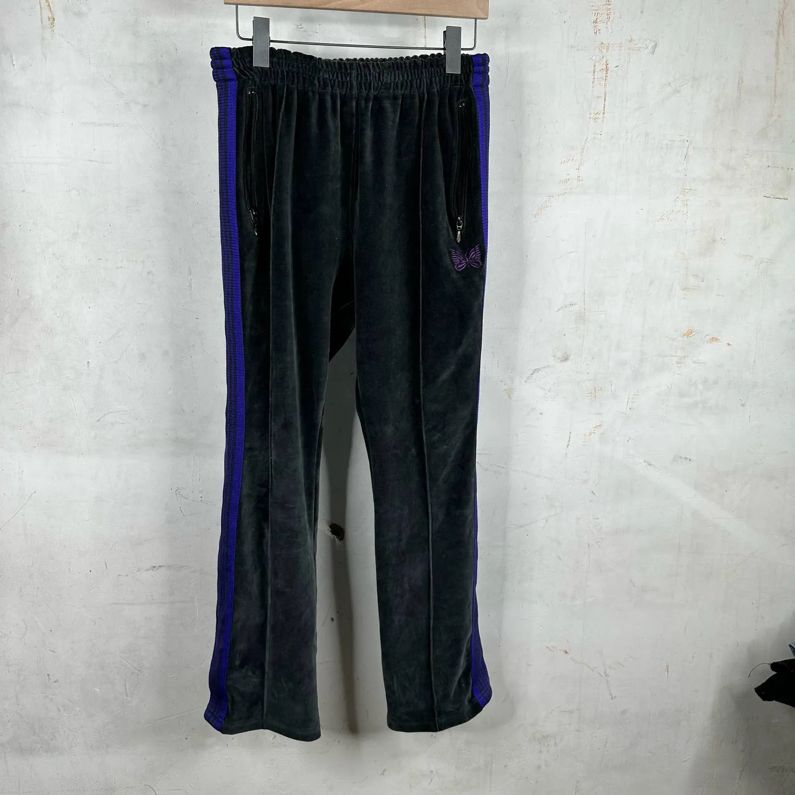 Needles Black Velour Pants