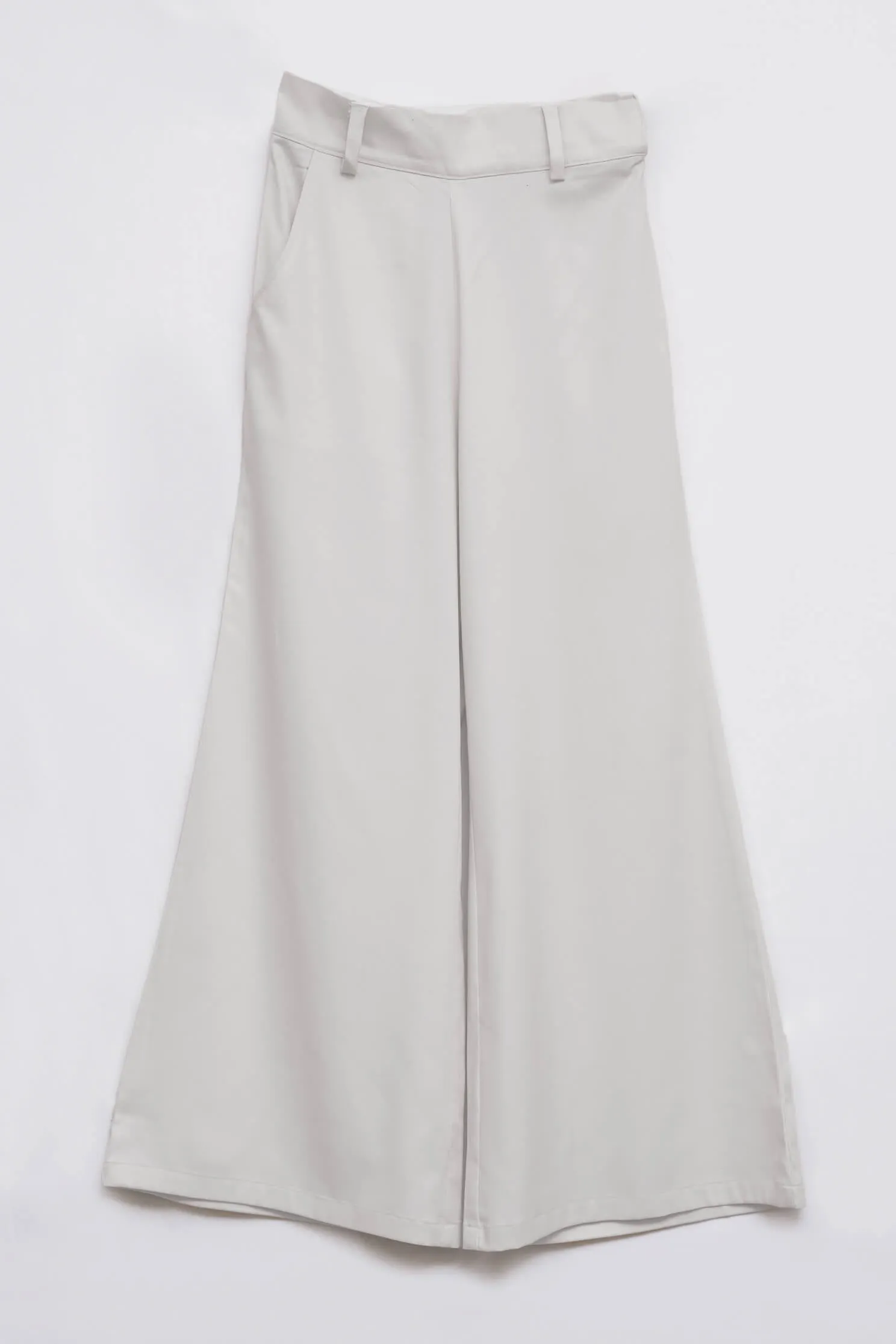 Off White Wide Leg Flared Trouser