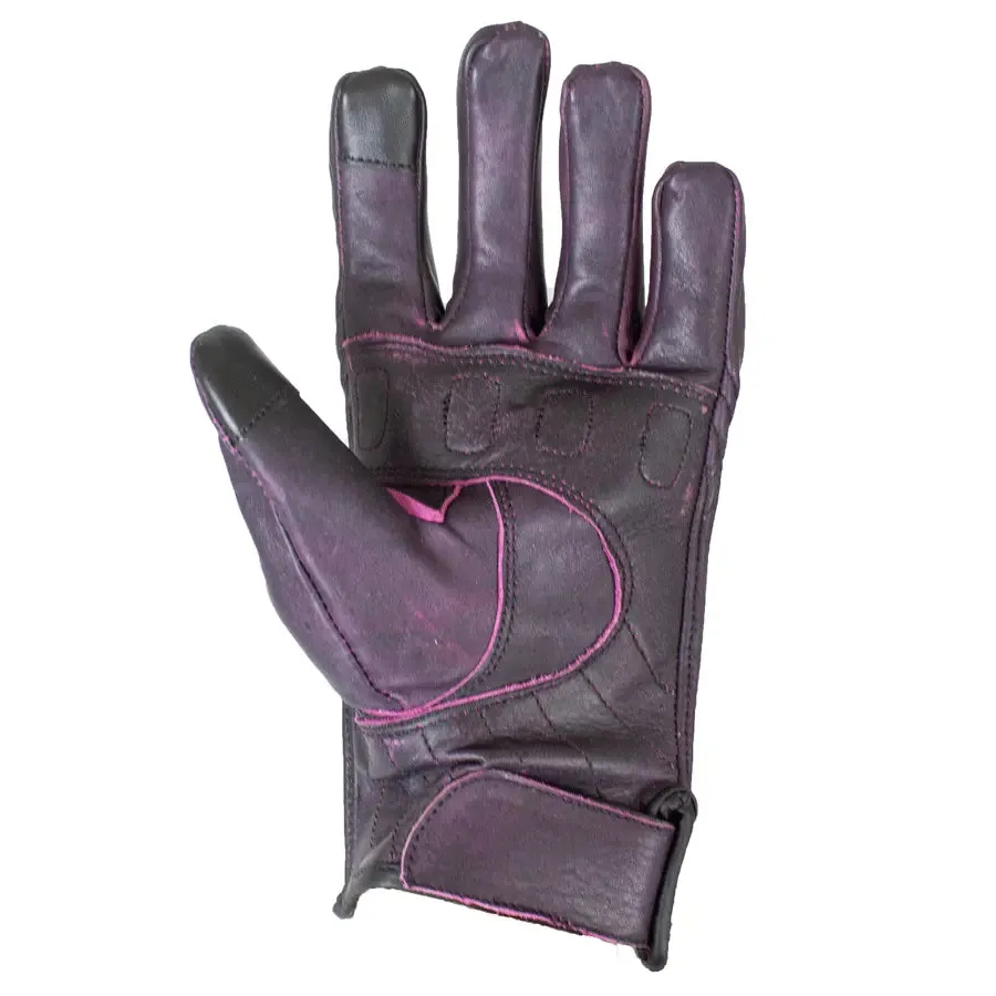 Open Road Women's Kevlar Knuckle Motorcycle Gloves