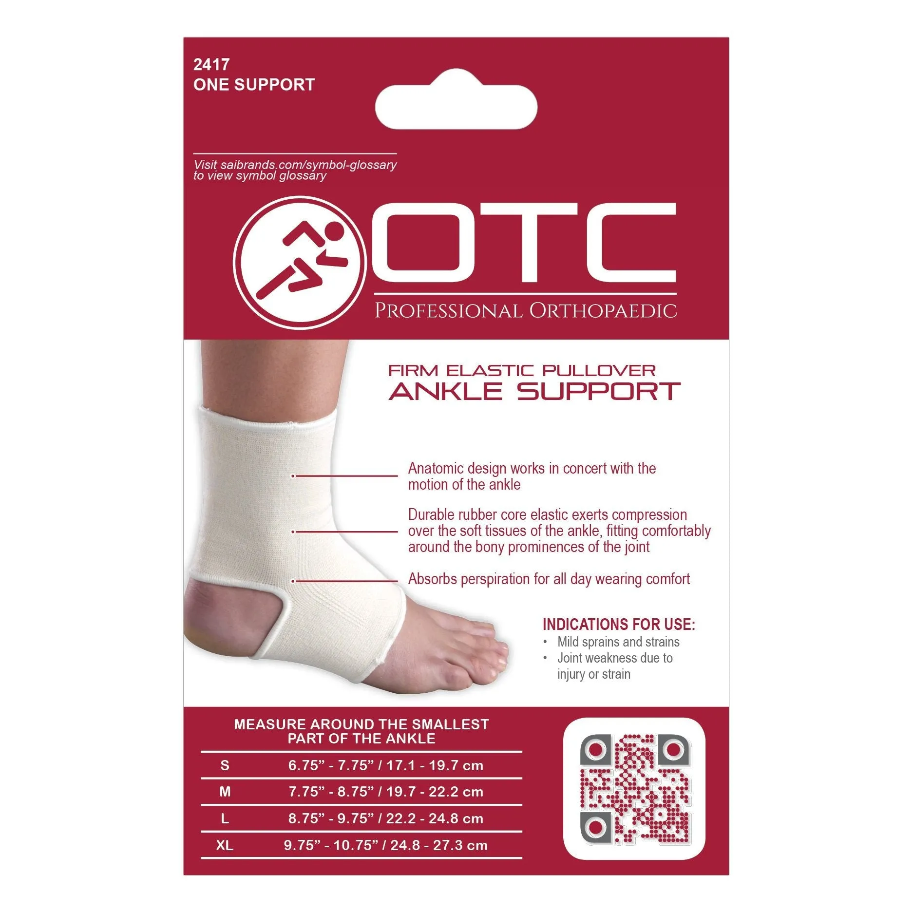 OTC ANKLE SUPPORT PULLOVER - CLEARANCE