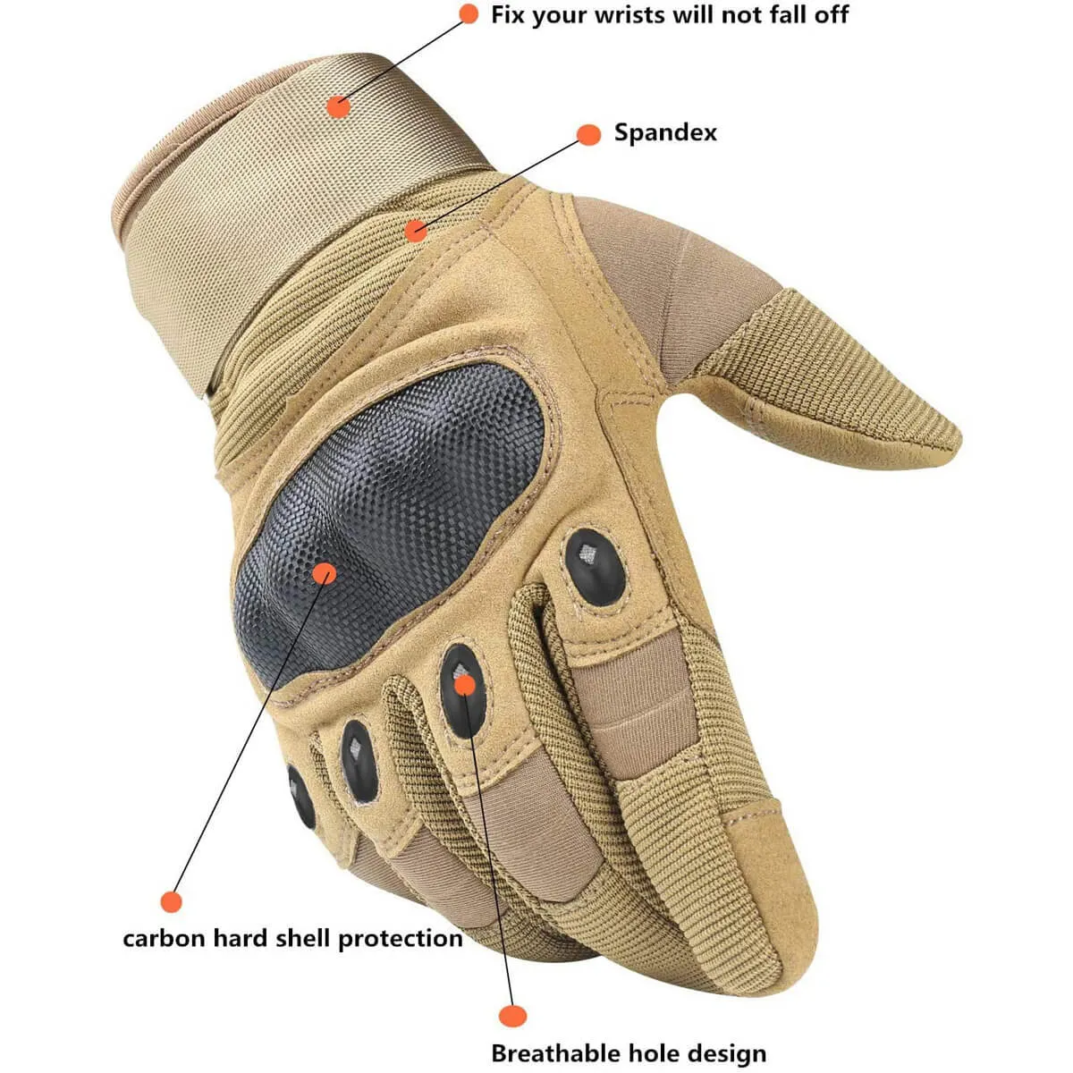 OZERO Military Tactical Gloves | Touch Screen Hunting Shooting Gloves