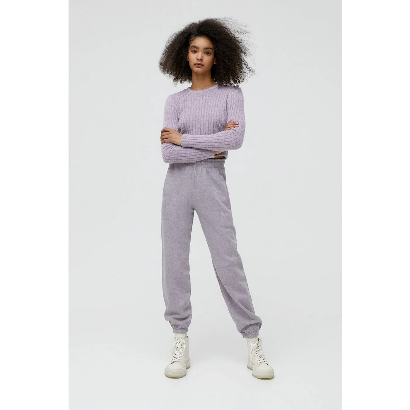 PB Embroidered STWD Lilac sweatpants