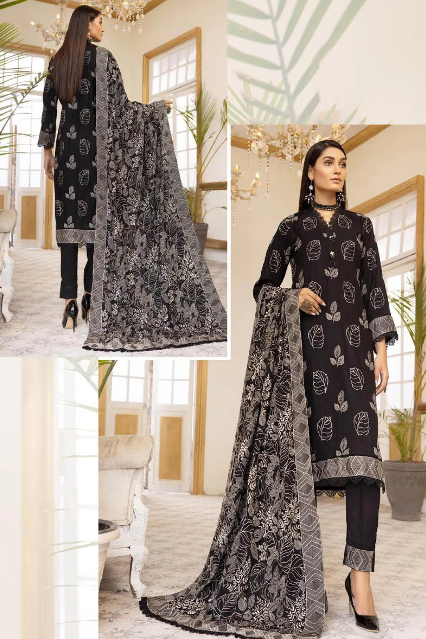 Pearl by Riaz Arts Unstitched 3 Piece Exclusive Shawl Collection'2022-PE-04