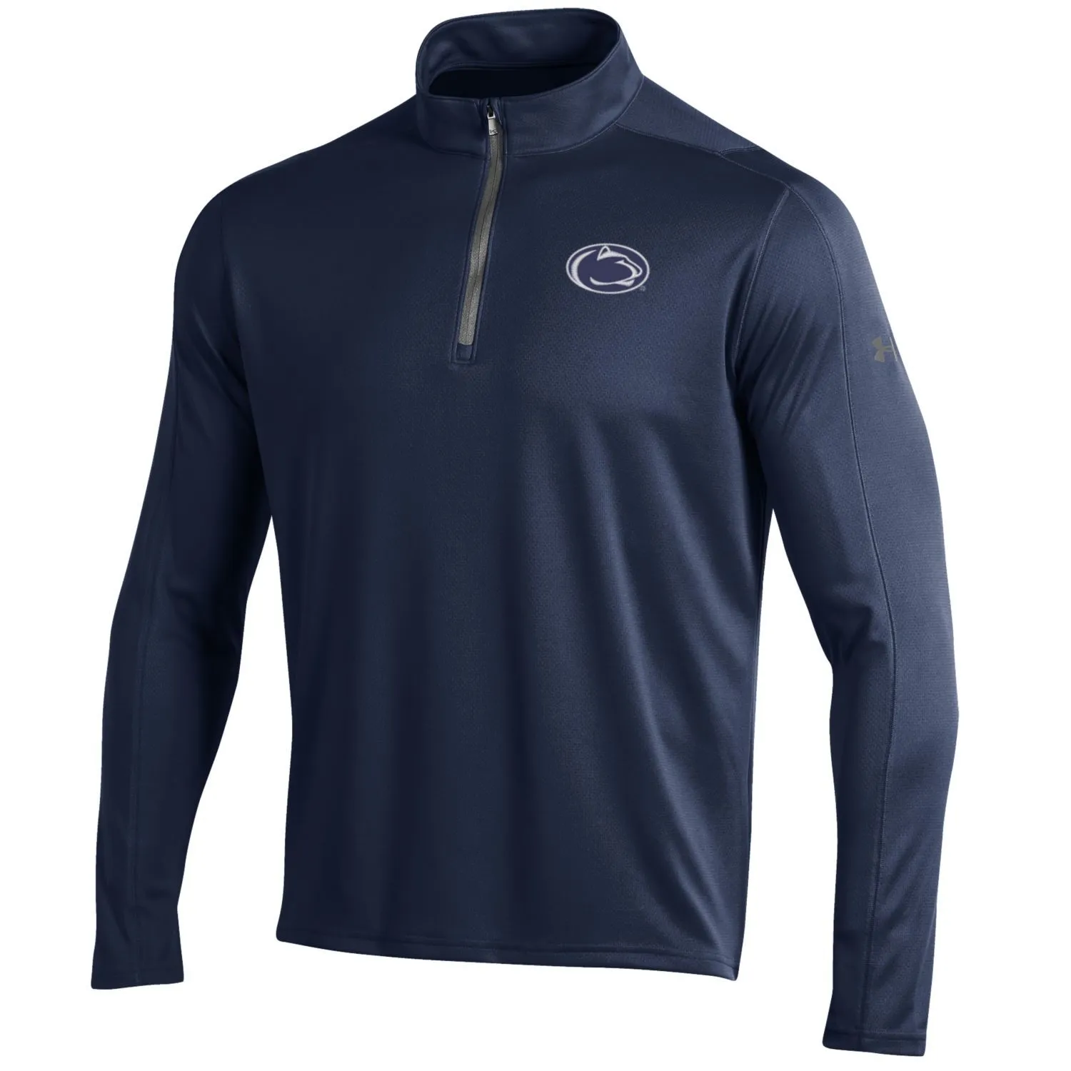 Penn State Nittany Lions Under Armour Navy Golf Loose 1/4 Zip LS Pullover