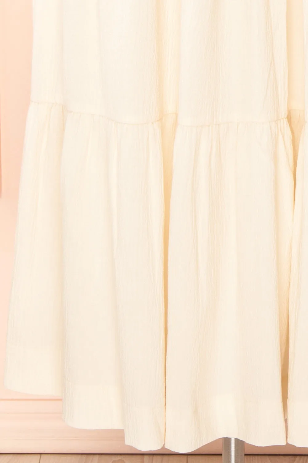 Phedre | Long Ivory Dress w/ Ruched Bust