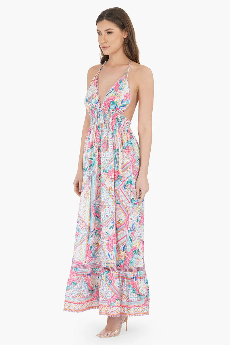 Pink Carnation Maxi Dress