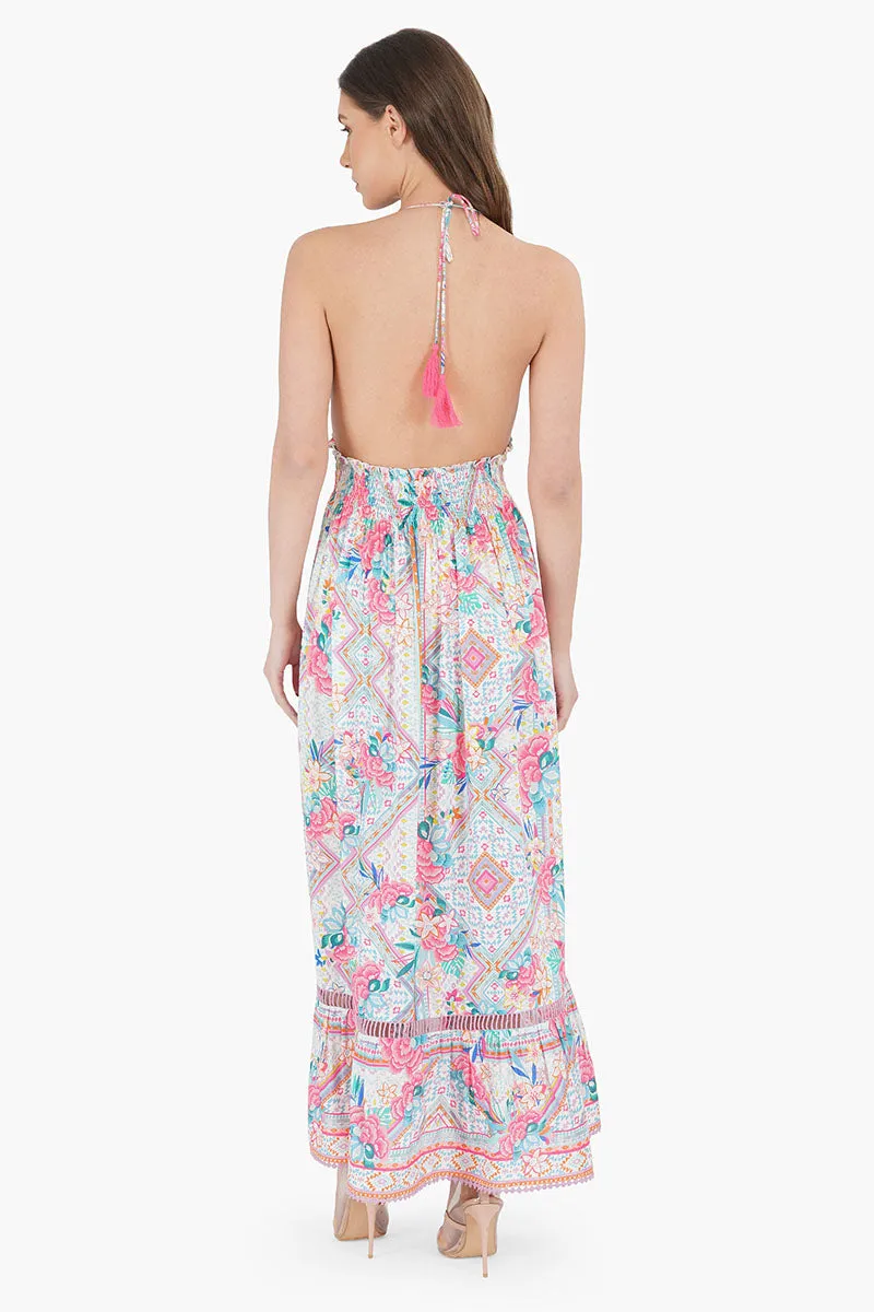 Pink Carnation Maxi Dress