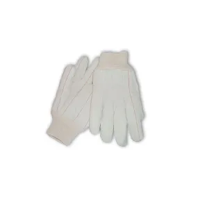 PIP Cotton Canvas Double Palm Glove with Nap-in Finish - Knitwrist  12 Pairs