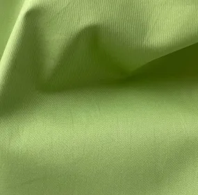 Pippin Apple Green Stretch Cotton Twill (Made in Italy)