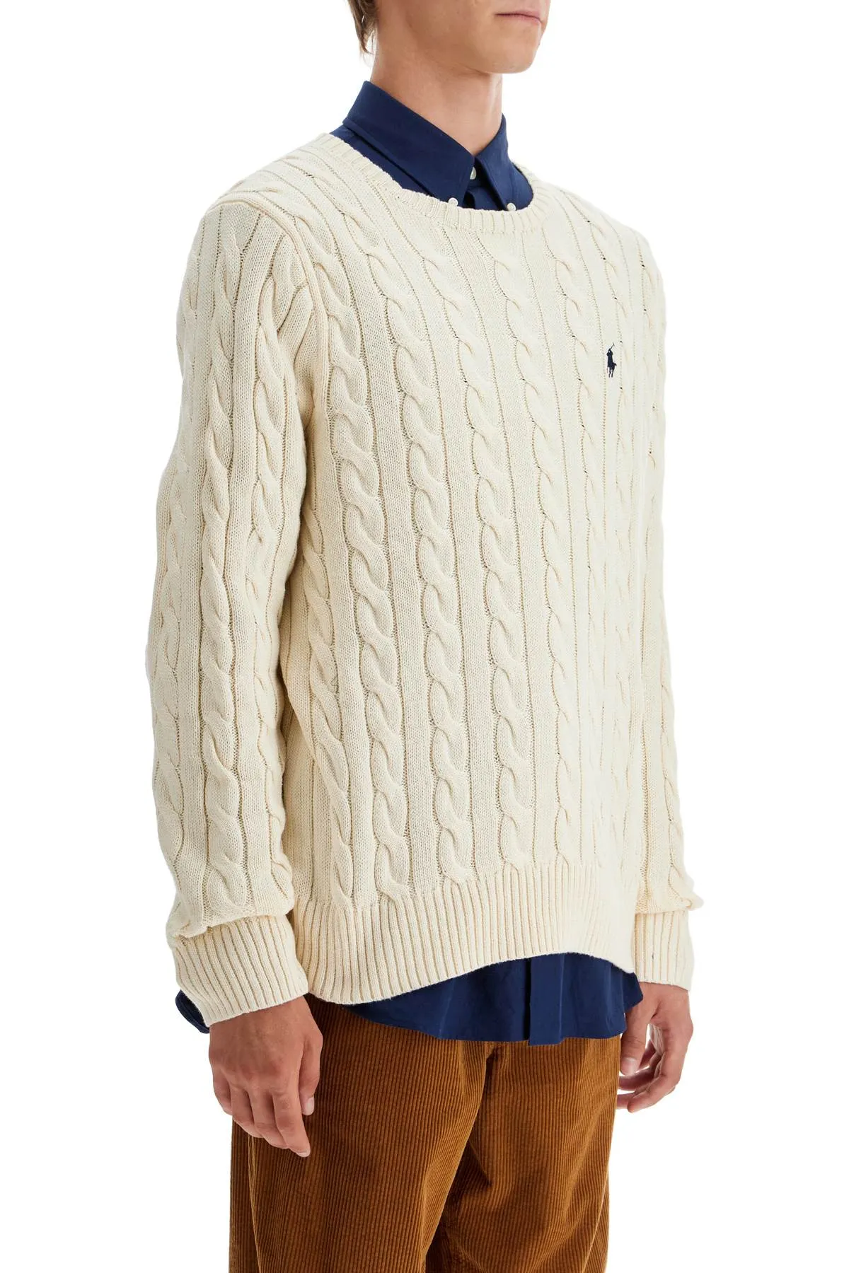 POLO RALPH LAUREN cotton cable knit pullover sweater