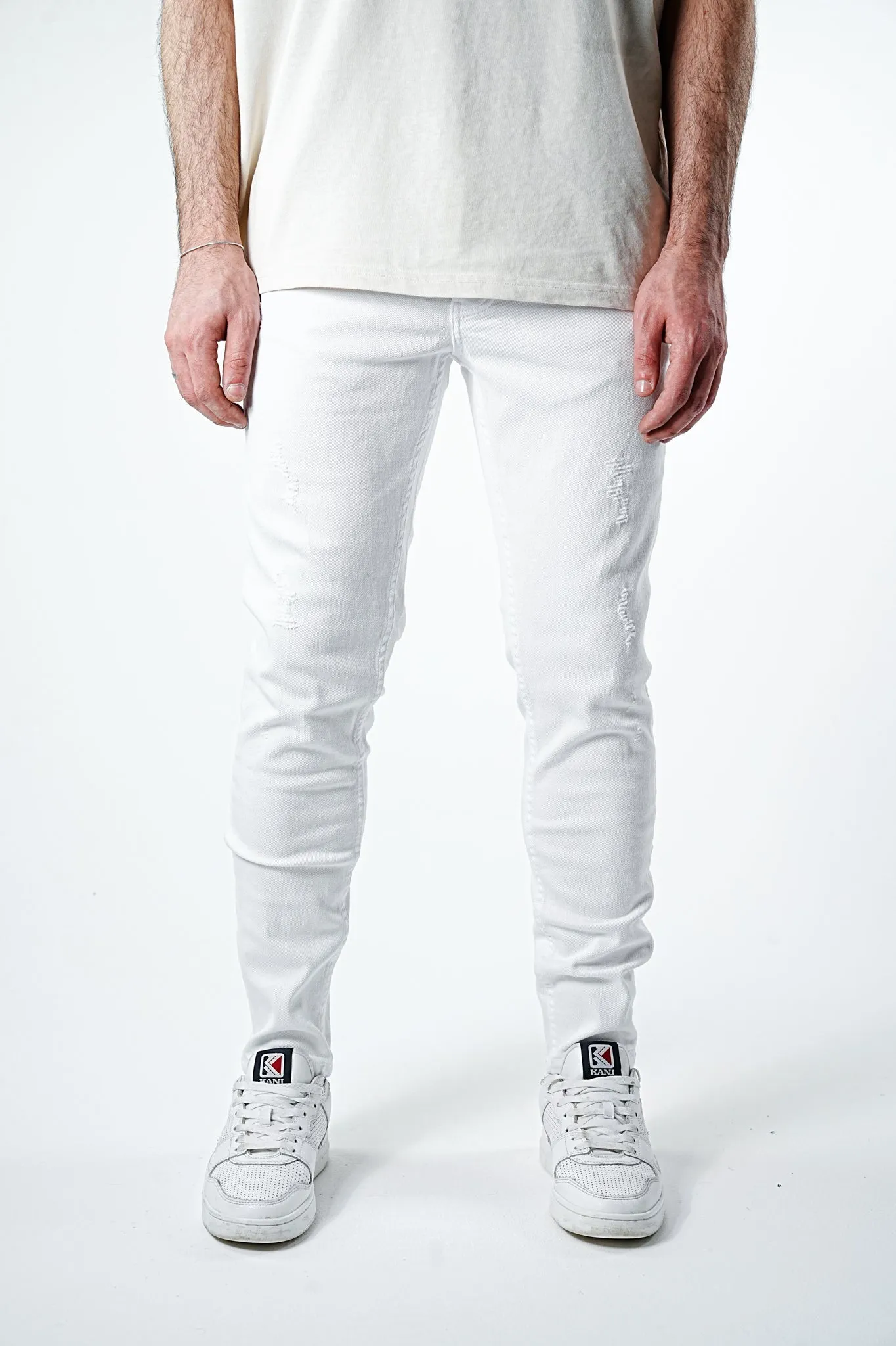 Premium White Slim Fit Jeans