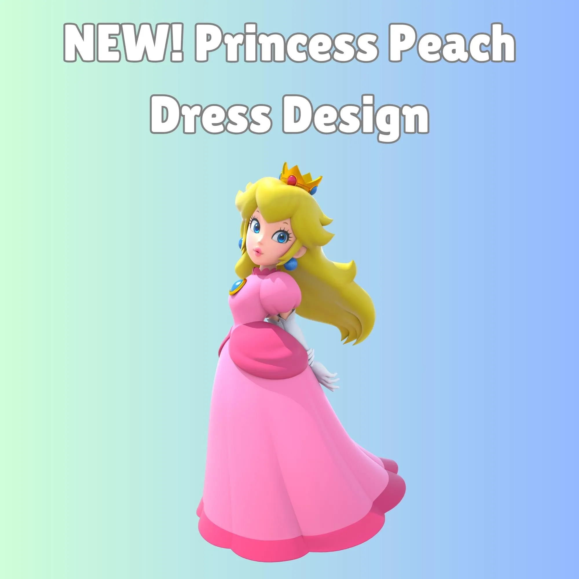 Princess Peach Dress Dog collar, Mario Peach Cat collar, Peach Dog collar, Anime dog collar, Super Mario collar