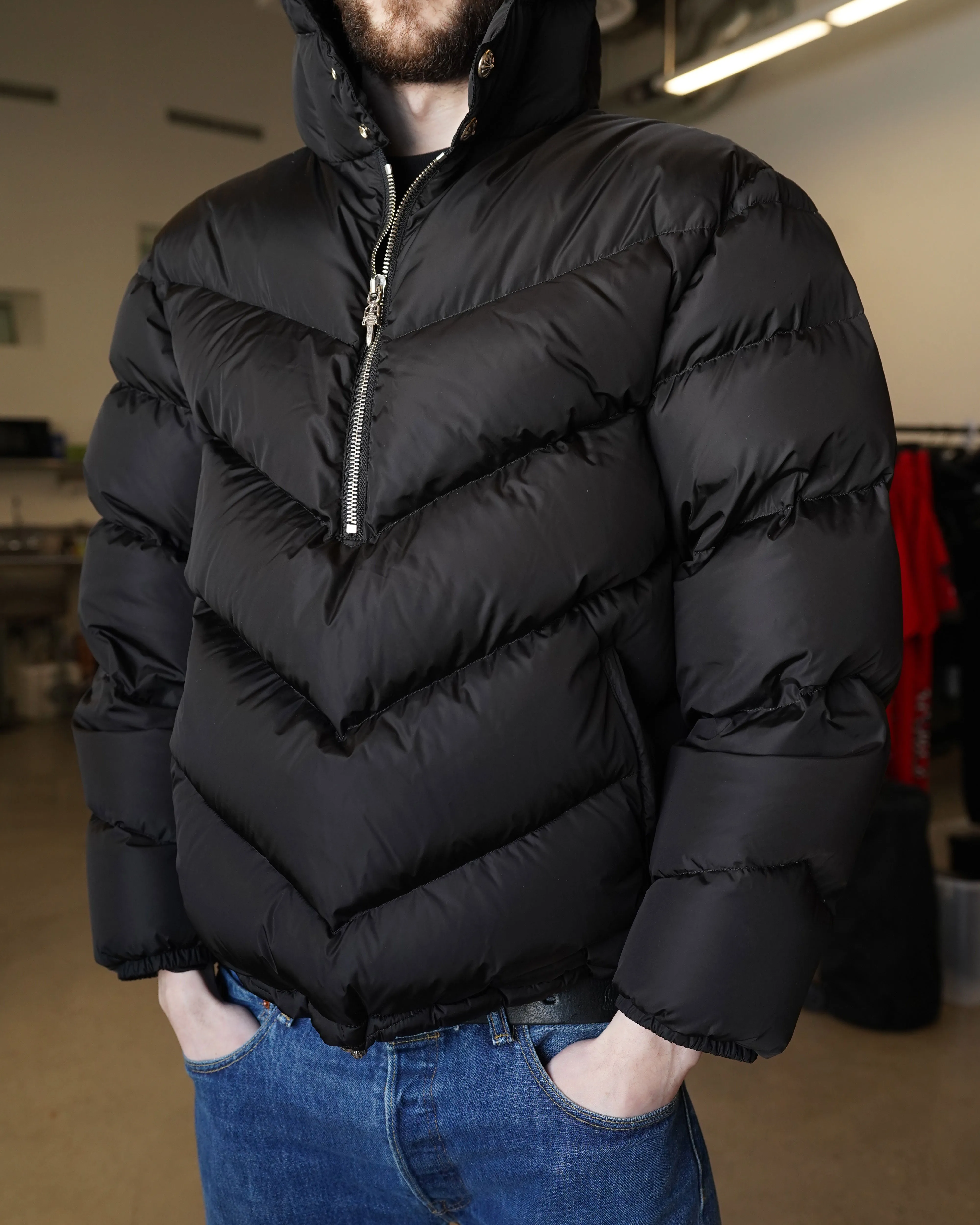 Pullover Down Filled Puffer Jacket