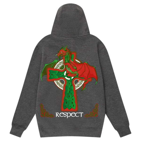 Respectful Welsh Celtic Dragon Hoodie