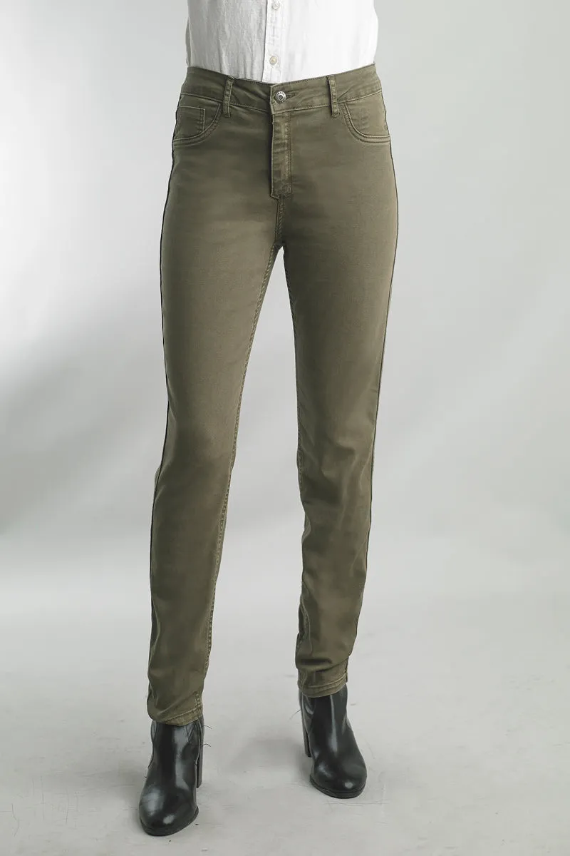 Reversible Jeans in Taupe Print and Solid