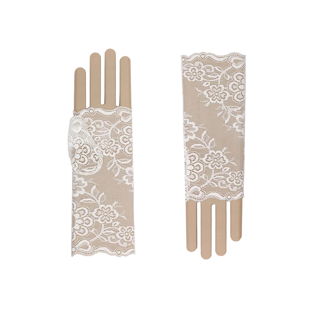 Rose | Lace Short Fingerless Glove