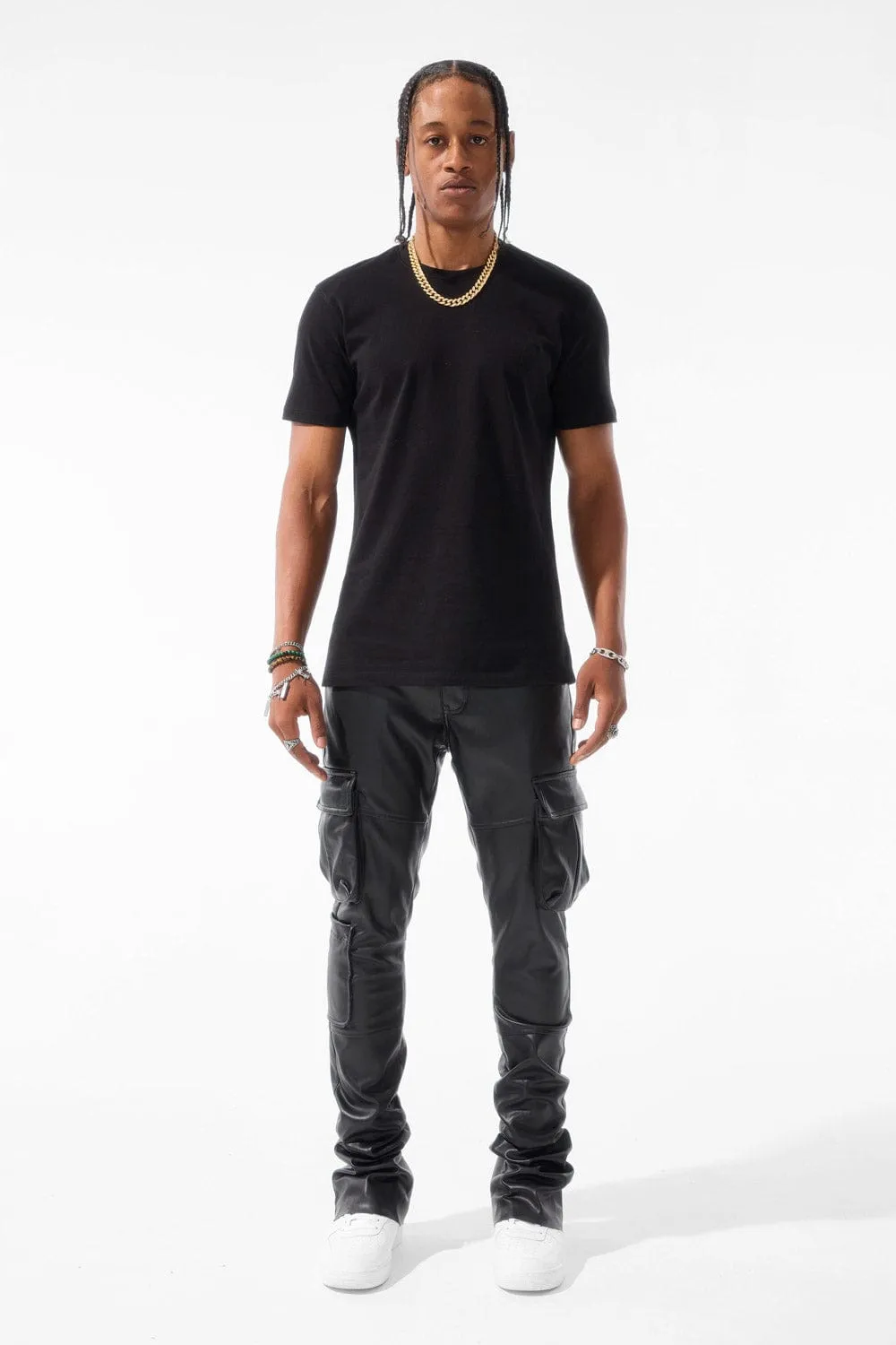 Ross Stacked - Billie Jean Cargo Pants (Black)