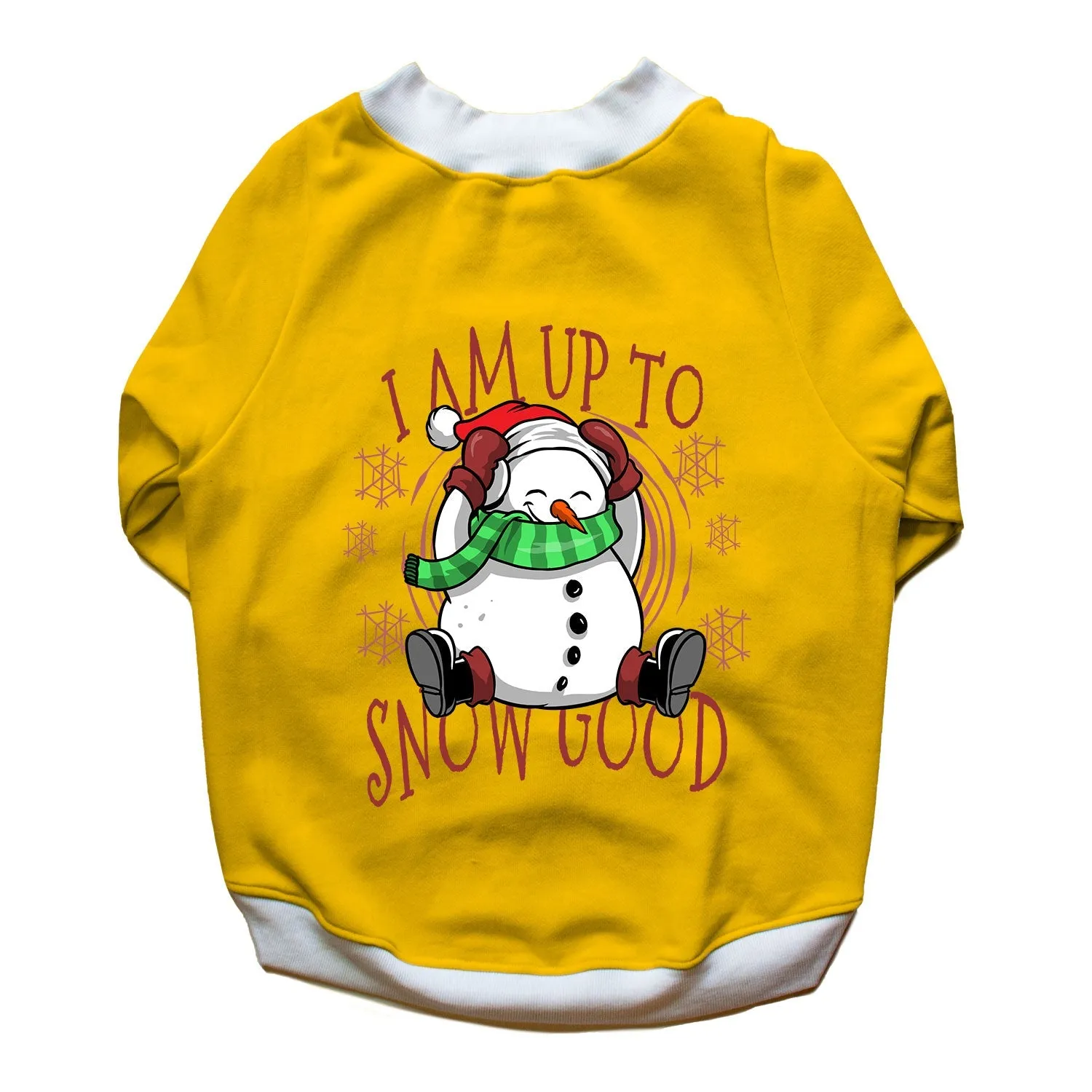 Ruse 'Basics' "I Am Upto Snow Good" Printed Crew Neck Full Sleeve Sweatshirt For Dogs