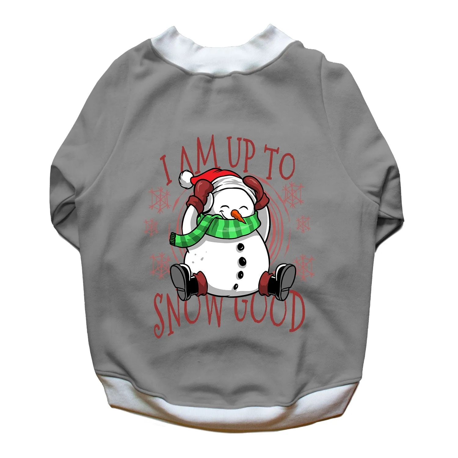 Ruse 'Basics' "I Am Upto Snow Good" Printed Crew Neck Full Sleeve Sweatshirt For Dogs