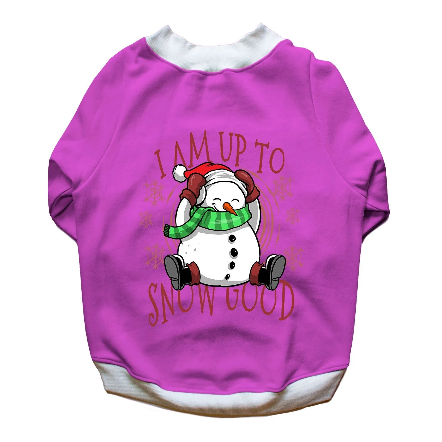 Ruse 'Basics' "I Am Upto Snow Good" Printed Crew Neck Full Sleeve Sweatshirt For Dogs