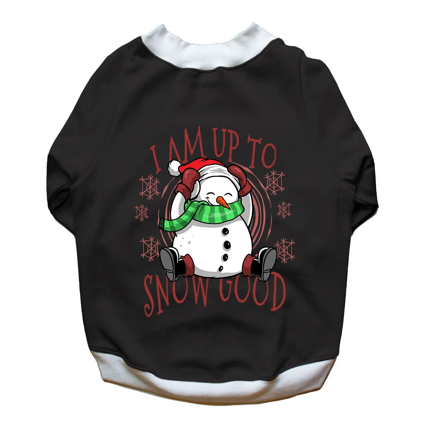 Ruse 'Basics' "I Am Upto Snow Good" Printed Crew Neck Full Sleeve Sweatshirt For Dogs