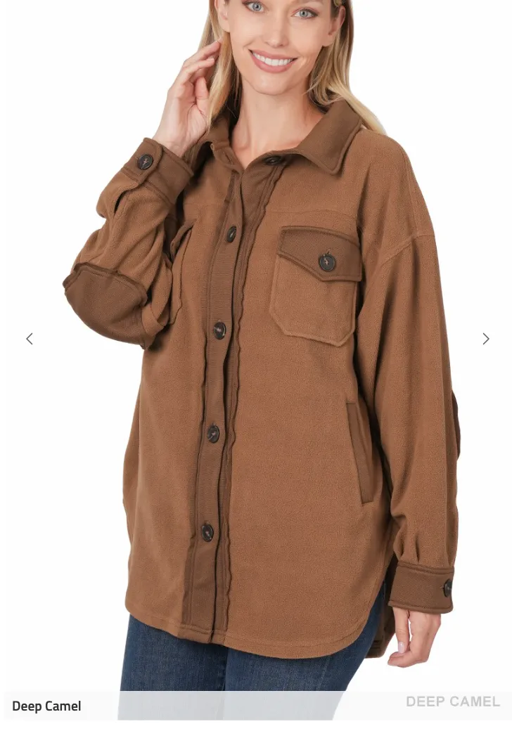 Sara's Steals and Deals Oversized Fleece Shacket Part 2 - Final Sale