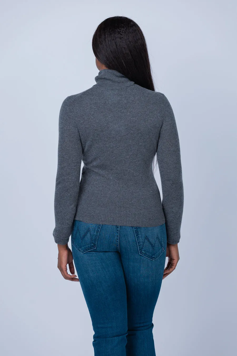 Simkhai Dita Gloved Turtleneck in Charcoal Melange