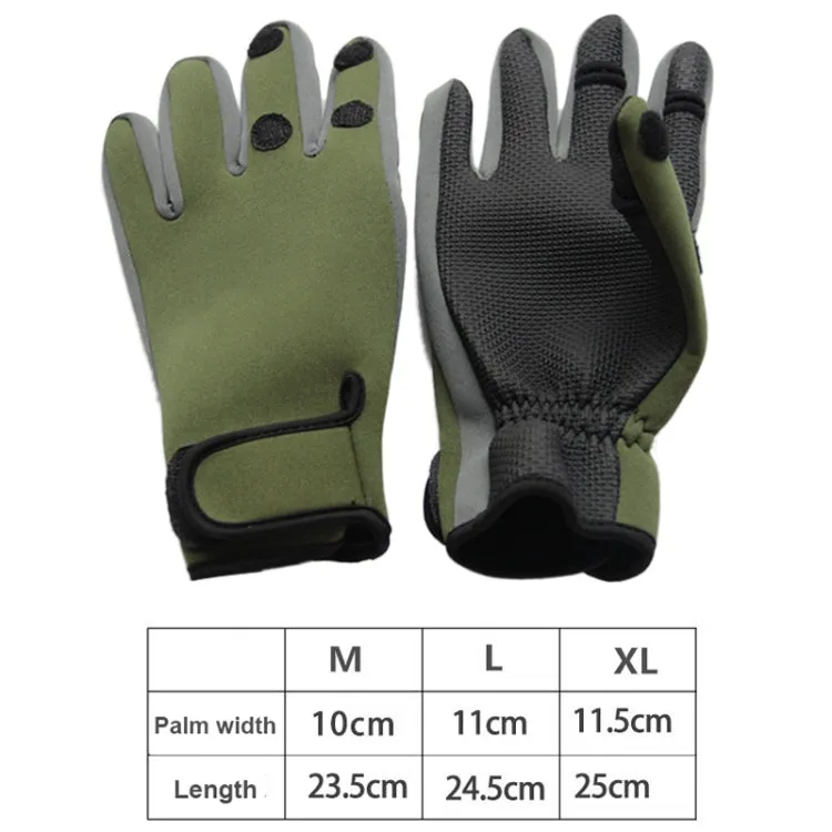 SKD-1102 Outdoor Bicycle Sports Fishing Gloves, Size: L(Green)