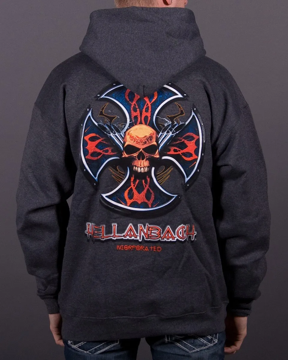 Skull & Pipes Hooded Pullover