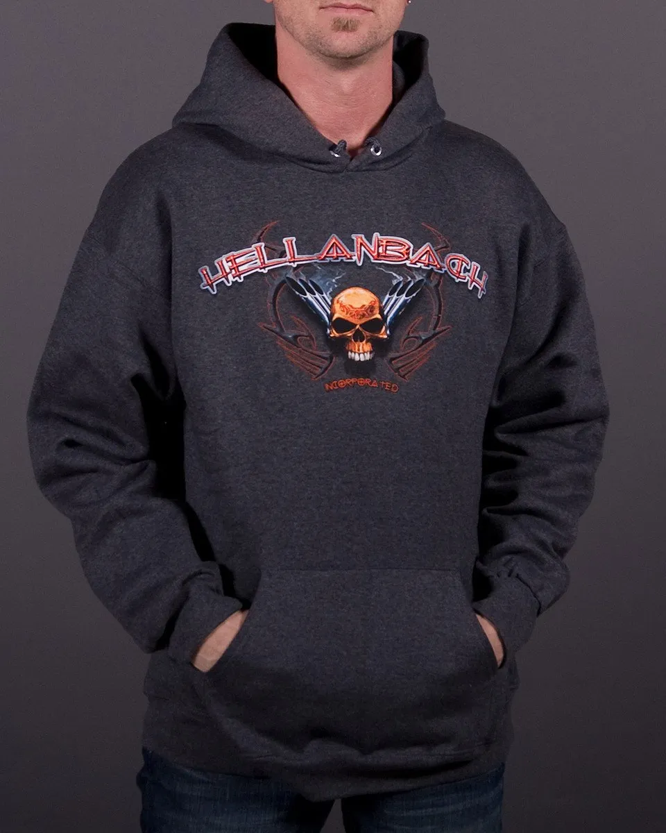 Skull & Pipes Hooded Pullover