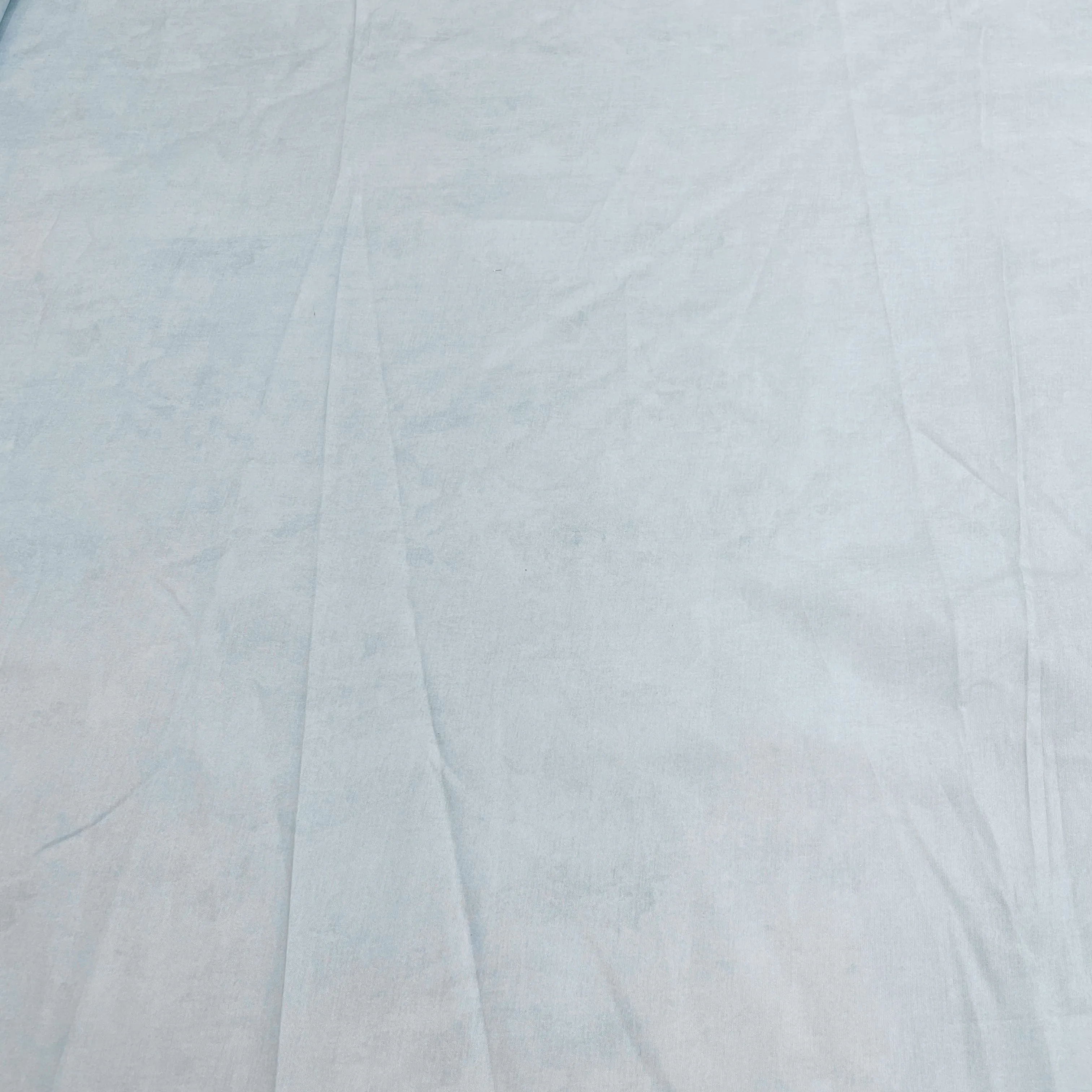 Sky Blue Solid Cotton Satin Fabric