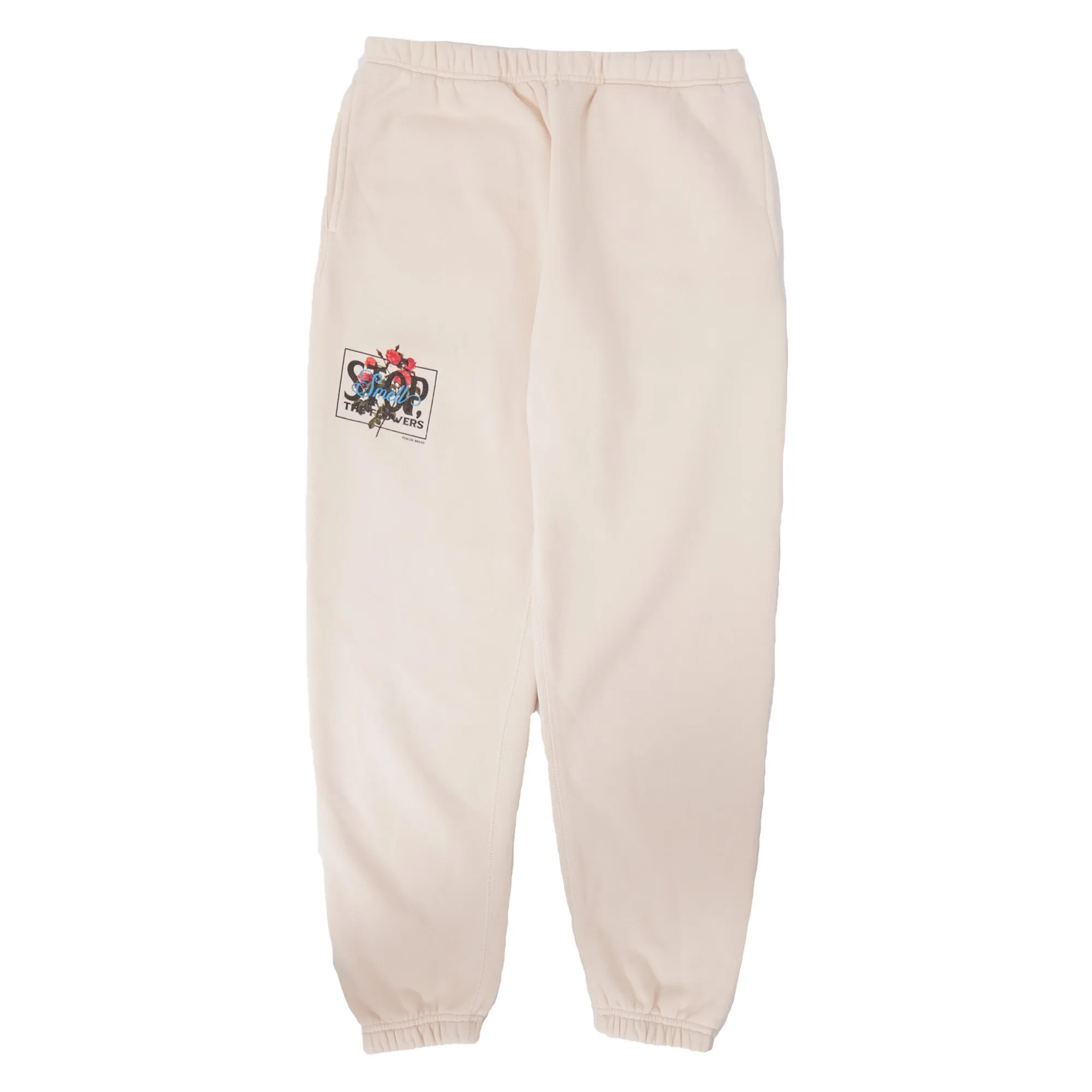 Smell The Flowers Sweatpants - Bone