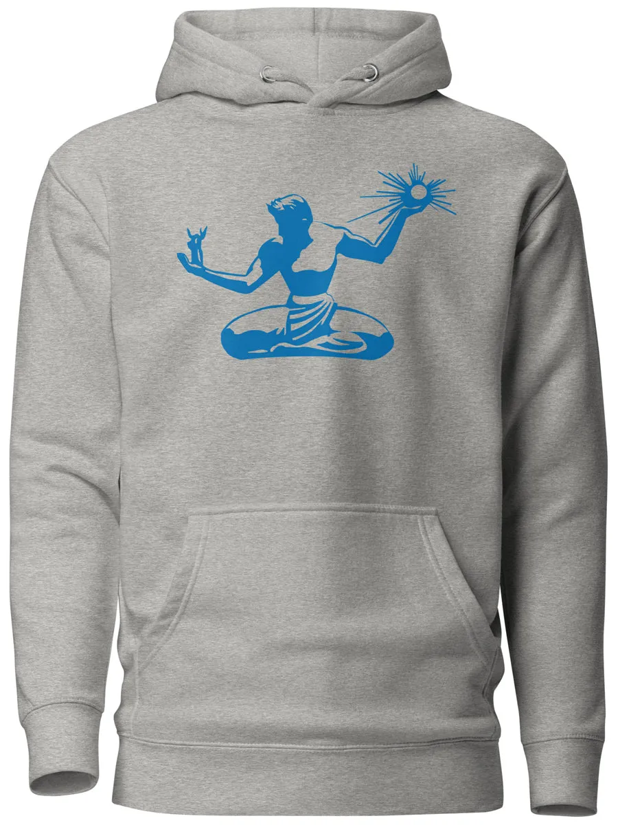 Spirit of Detroit Premium Pullover Unisex Hoodie - Athletic Gray / Blue