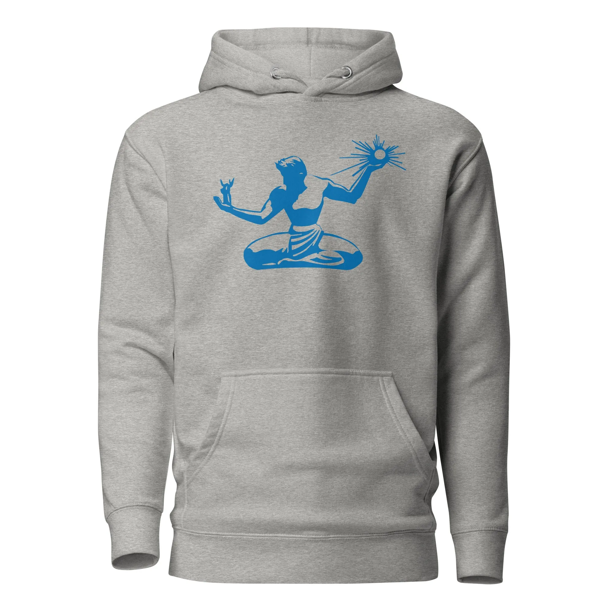 Spirit of Detroit Premium Pullover Unisex Hoodie - Athletic Gray / Blue