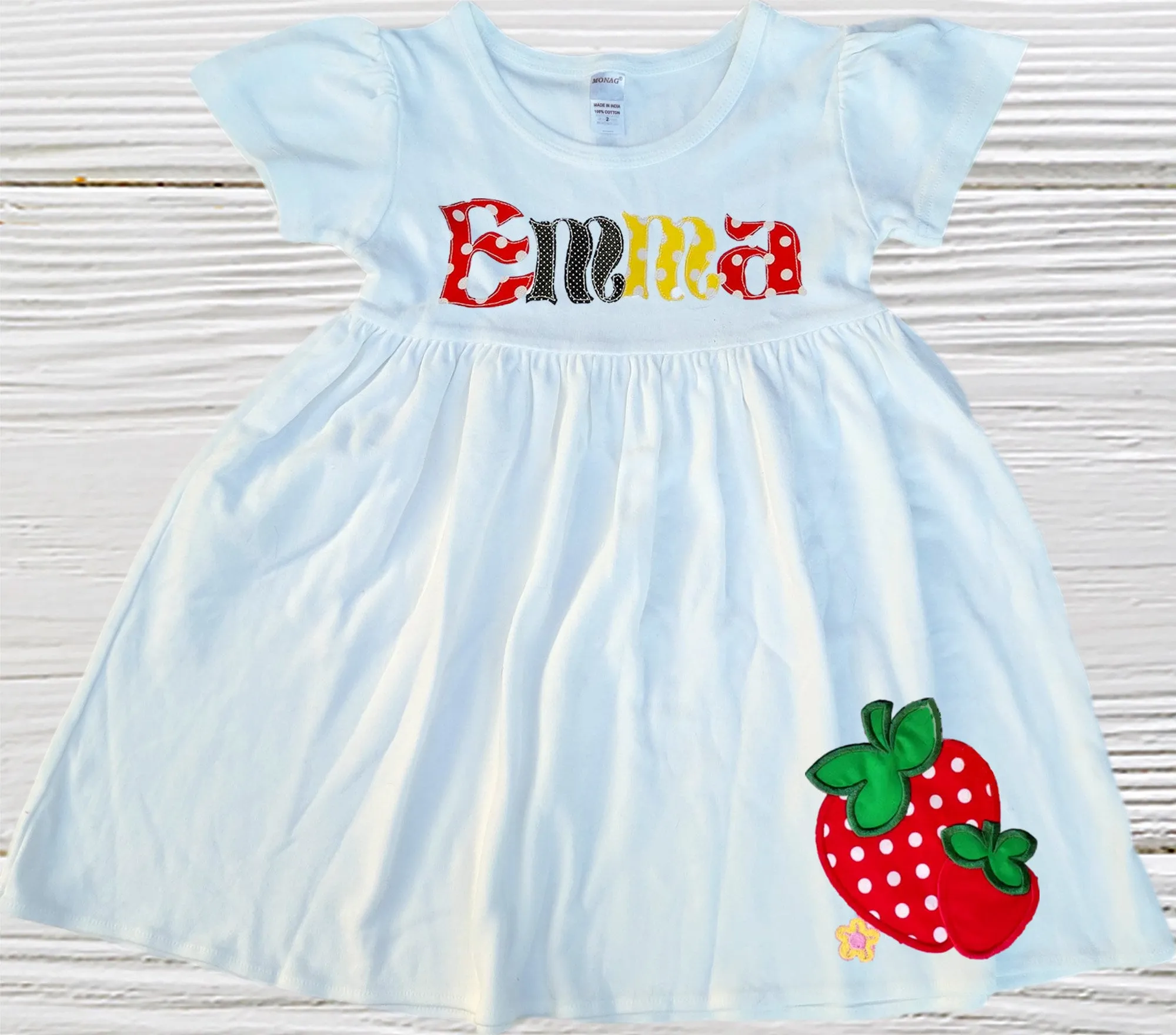 Strawberry dress, Strawberry birthday dress, Berry dress, Girls dress